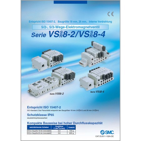 VSS/VSR - 5/2-, 5/3-Wege-Magnetventil / ISO 15407-2